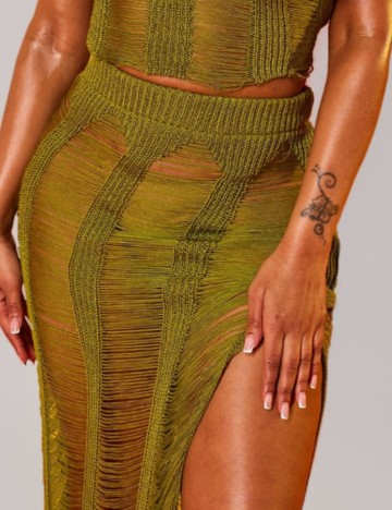 Fustă PRETTYLITTLETHING, verde