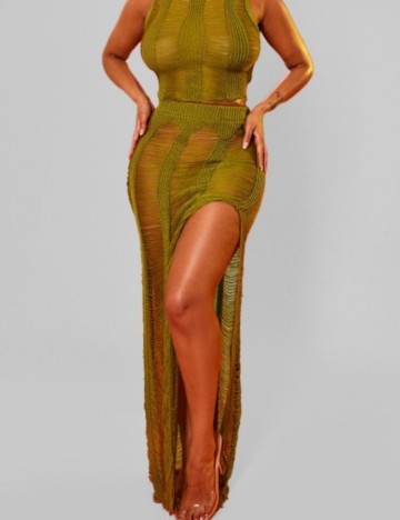 Fustă PRETTYLITTLETHING, verde