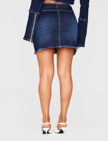 Fustă de blugi PRETTYLITTLETHING, albastru