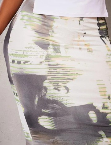 Fustă maxi PRETTYLITTLETHING, mix culori