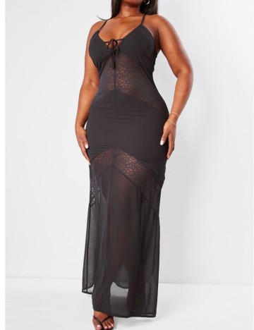 Rochie maxi PRETTYLITTLETHING, negru