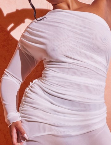 Rochie de plajă PRETTYLITTLETHING, alb
