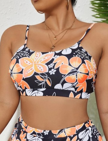 Bustieră de baie Shein Curve+, mix culori