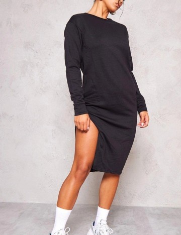 Rochie midi PRETTYLITTLETHING, negru