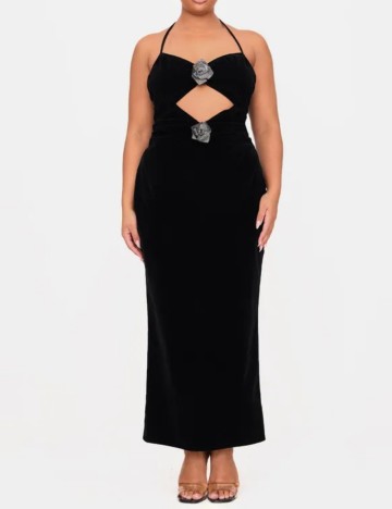 Rochie maxi PRETTYLITTLETHING, negru
