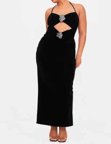 Rochie maxi PRETTYLITTLETHING, negru