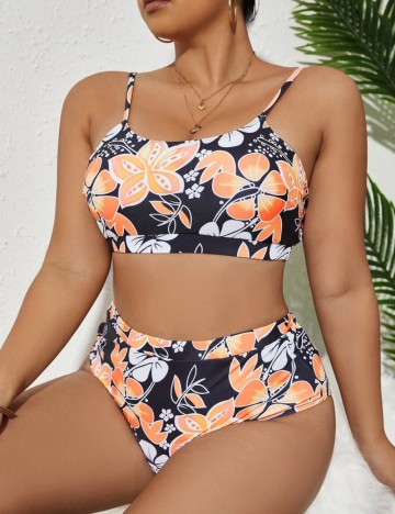 Costum de baie Shein Curve+, mix culori
