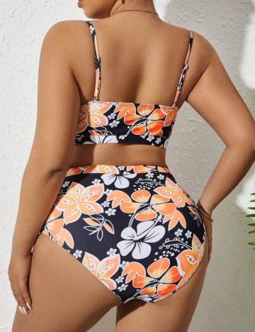 Costum de baie Shein Curve+, mix culori