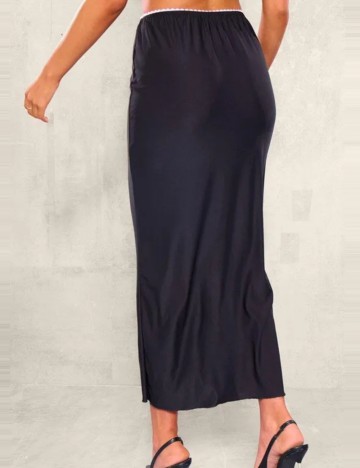 Fustă maxi PRETTYLITTLETHING, negru