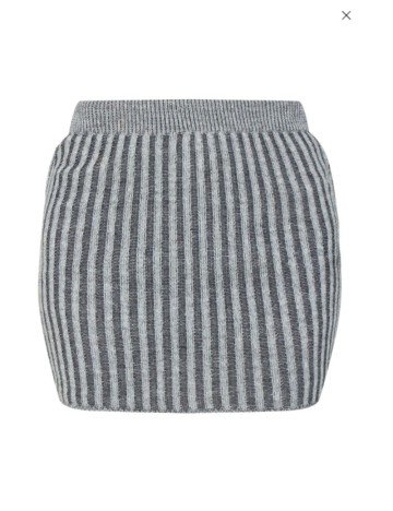 Fustă mini PRETTYLITTLETHING, gri