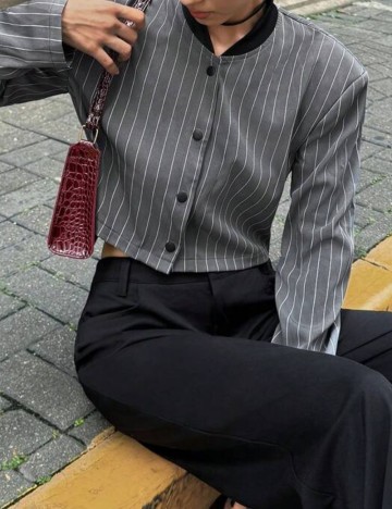 Jachetă Shein, gri