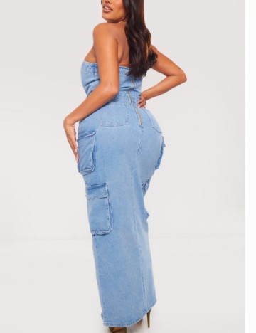 Rochie de blugi PRETTYLITTLETHING, albastru