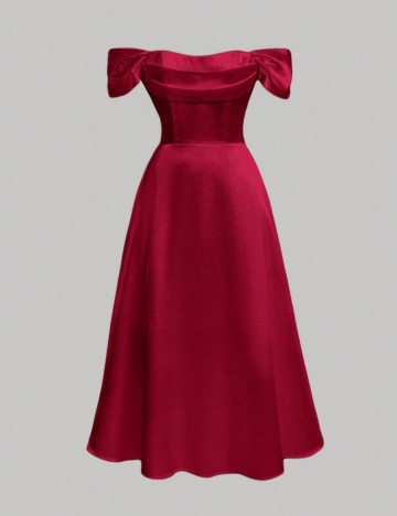 Rochie midi Shein, roșu