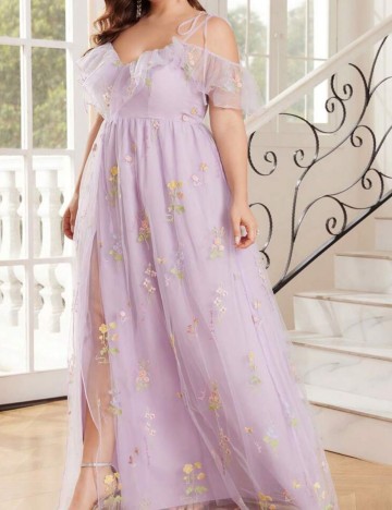 Rochie de ocazie Shein Curve+, mov