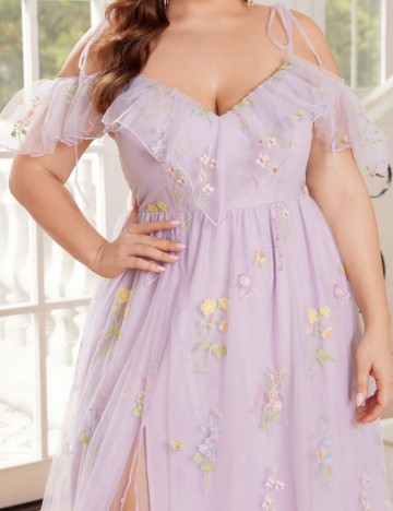 Rochie de ocazie Shein Curve+, mov