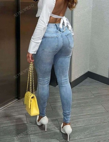 Jeans Shein, albastru