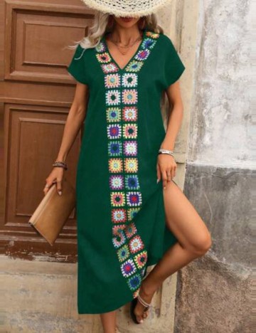 Rochie maxi Shein, verde