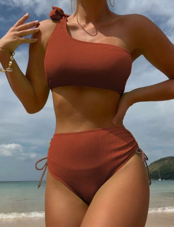 Costum de baie Shein, maro