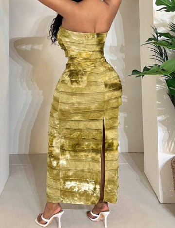 Rochie maxi Shein Curve+, verde