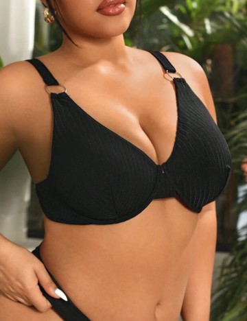 Sutien de baie Shein Curve+, negru