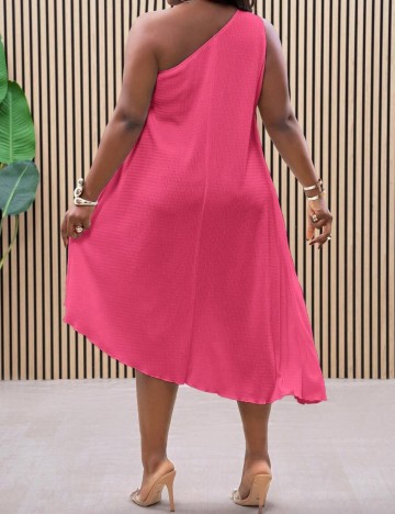 Rochie midi Shein Curve+, roz