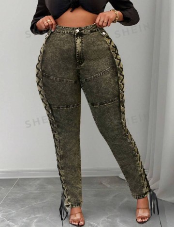 Jeans Shein Curve+, mix culori