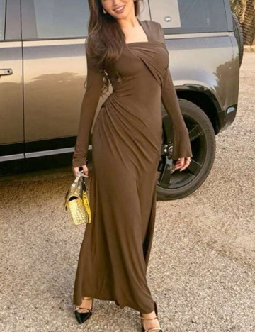 Rochie maxi Shein, maro