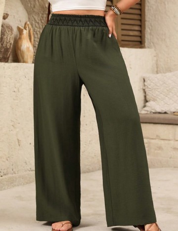Pantaloni Shein Curve+, kaki
