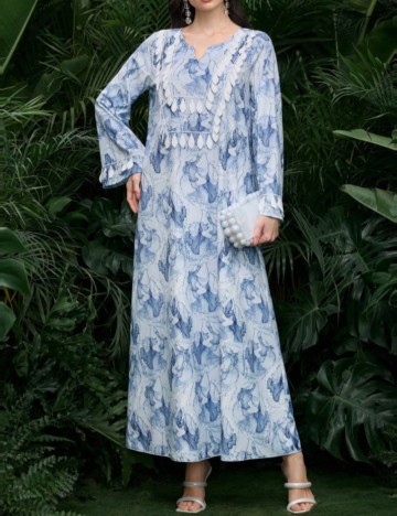 Rochie maxi Shein, mix culori