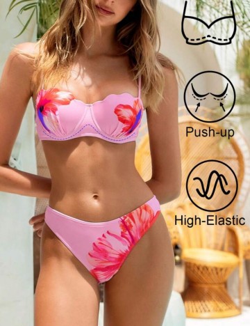 Costum de baie Shein, mix culori