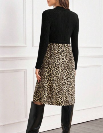 Rochie midi Shein, mix culori