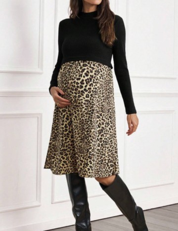 Rochie midi Shein, mix culori