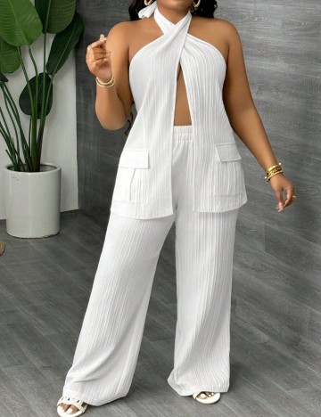 Compleu Shein Curve+, alb