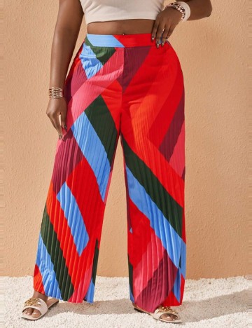 Pantaloni Shein Curve+, mix culori