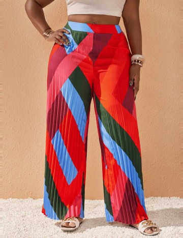 Pantaloni Shein Curve+, mix culori