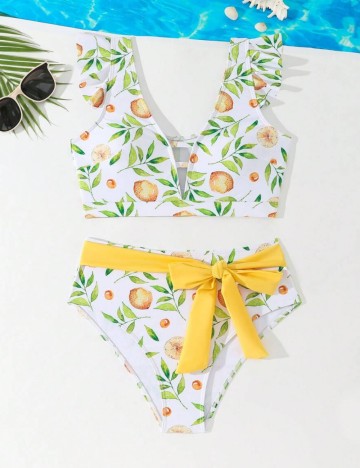 Costum de baie Shein, mix culori