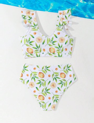 Costum de baie Shein, mix culori