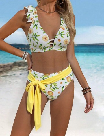 Costum de baie Shein, mix culori