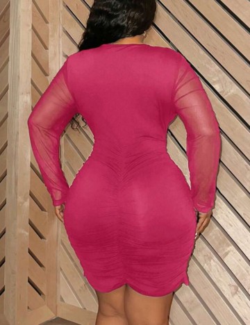 Rochie mini Shein Curve+, roz
