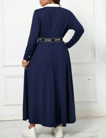 Rochie maxi Shein Curve+, albastru
