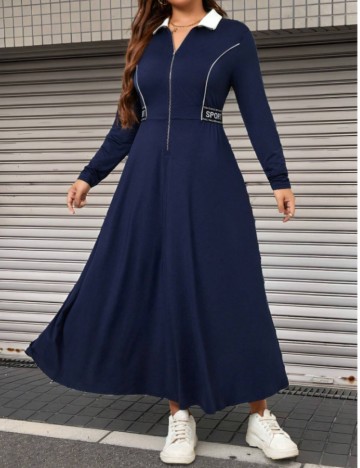 Rochie maxi Shein Curve+, albastru