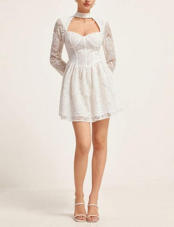 Rochie mini Shein, crem