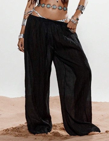 Pantaloni de plajă Shein, negru