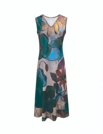 Rochie maxi Shein, mix culori