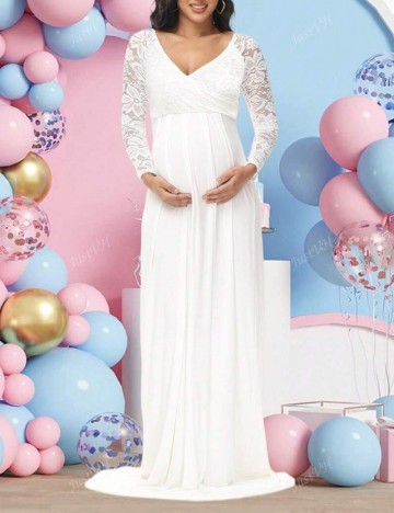 Rochie maxi Shein, alb