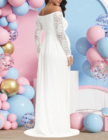 Rochie maxi Shein, alb