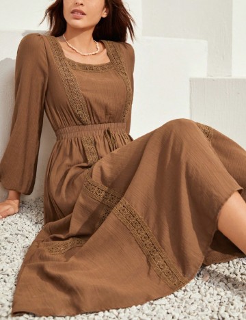 Rochie maxi Shein, maro