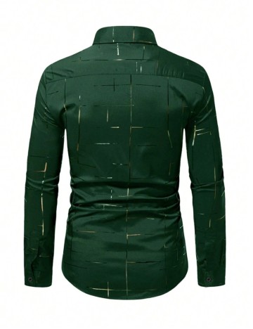 Cămașă MANFINITY by Shein, verde