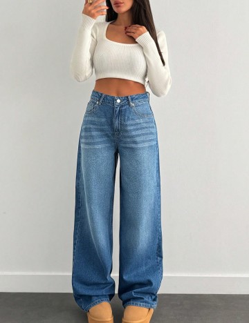 Jeans Shein, albastru