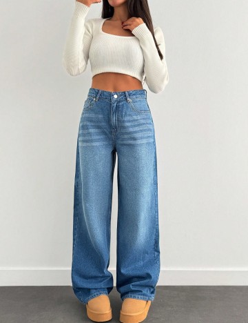 Jeans Shein, albastru